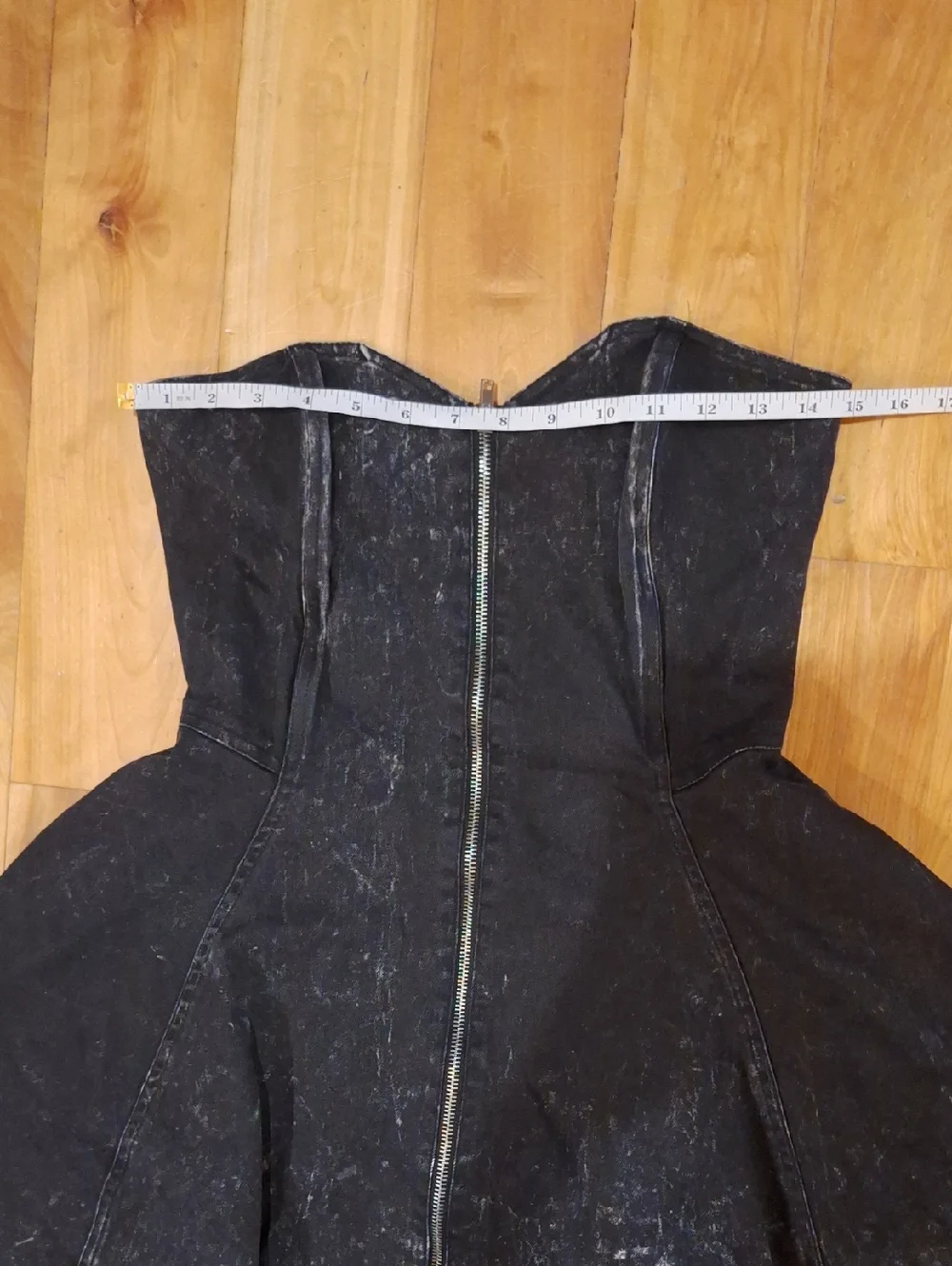 Vintage Betsey Johnson Collection Sweetheart Neckline Denim Party Dress 4 - Picture 12 of 15